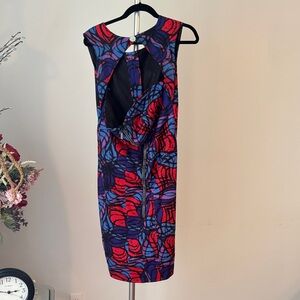 Elegant Multicolor Patterned Dress